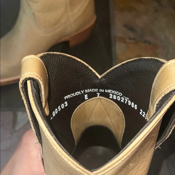 Tan Leather Ankle Boots - Picture 4 of 6